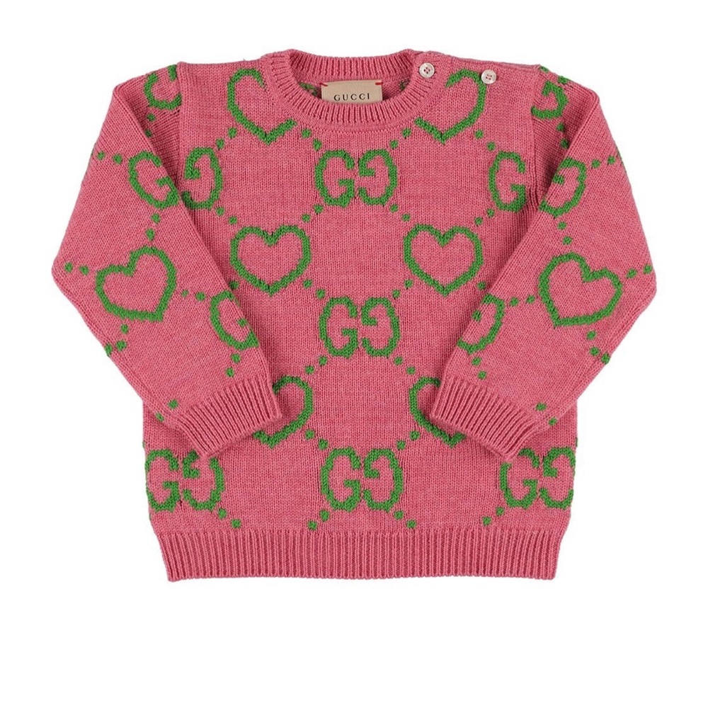 Gucci Intarsia Wool Knit Sweater